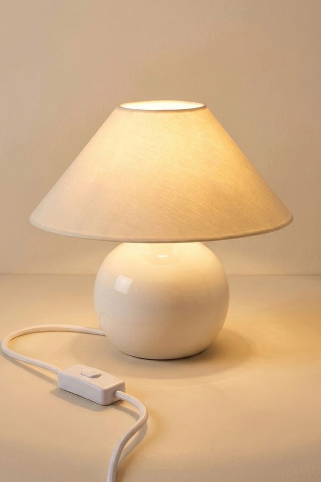 Brightech Fiona LED Ceramic Globe Table Lamp #1