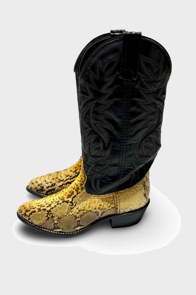 Vintage 1980's Leather Western Cowboy Boots #2