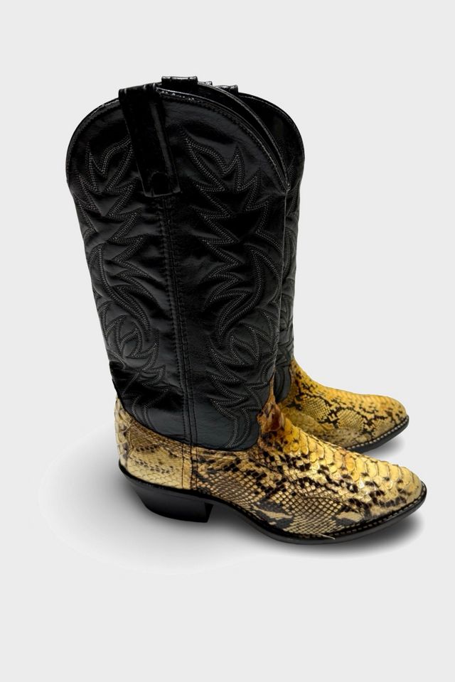 Vintage 1980's Leather Western Cowboy Boots #3