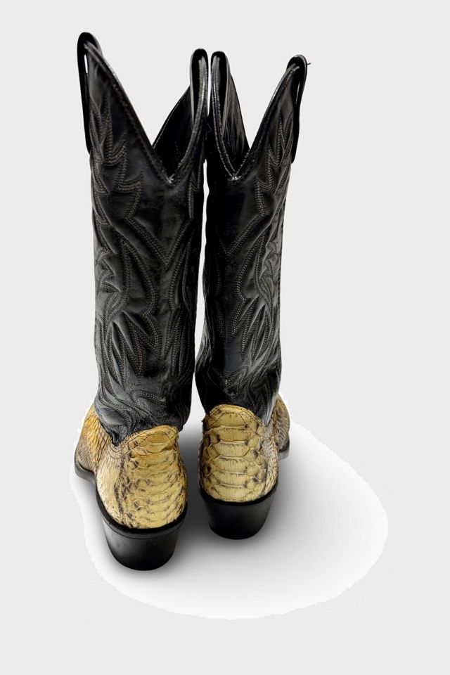 Vintage 1980's Leather Western Cowboy Boots #4