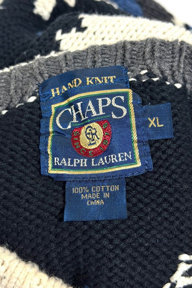 Vintage 1990's Chaps Southwestern Cotton Sweater #3
