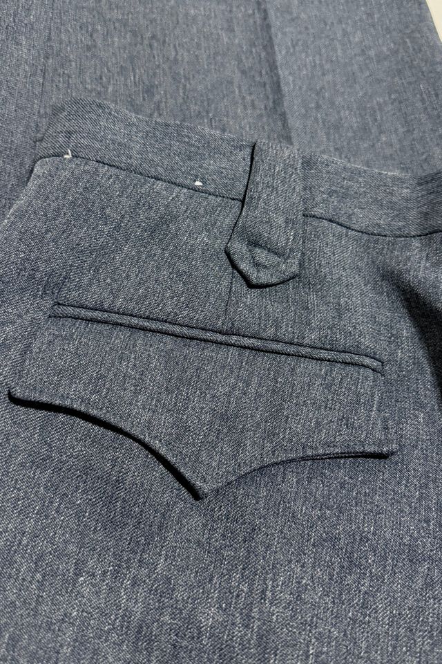 Vintage 1970's Grey Western Flared Bootcut Pants #1