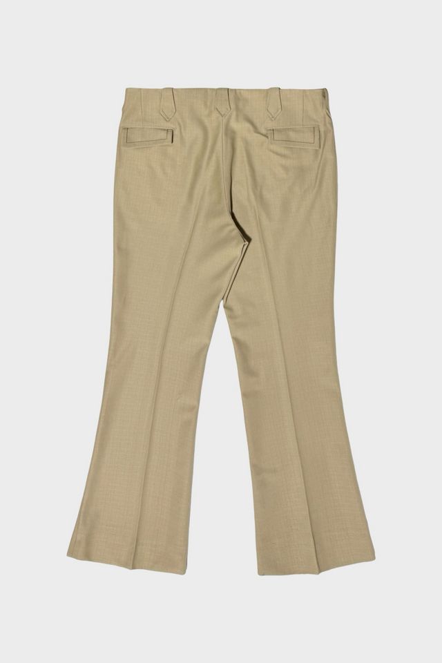 Vintage 1970's Tan Flared Bootcut Pants #1
