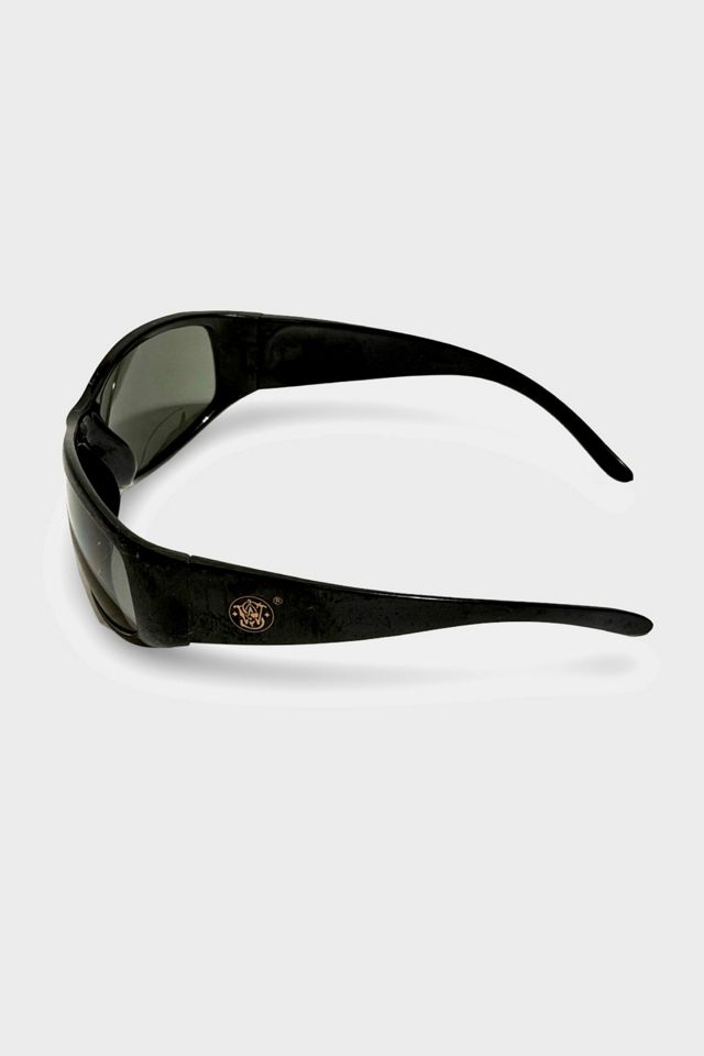 Vintage 2000's Black Wraparound Sunglasses #2