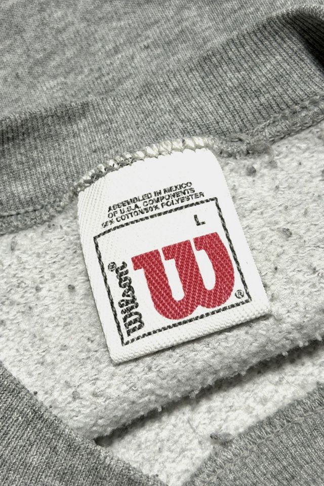 Vintage 1990's Wilson Heather Grey Crewneck Sweatshirt #2