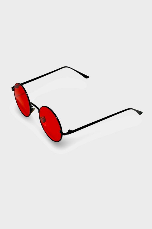 Vintage 1970's Red Lenses Sunglasses #1