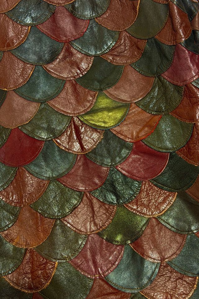 Vintage 1970's Patchwork Leather Jacket #2