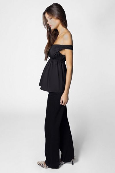 WeWoreWhat Off Shoulder Babydoll Top
