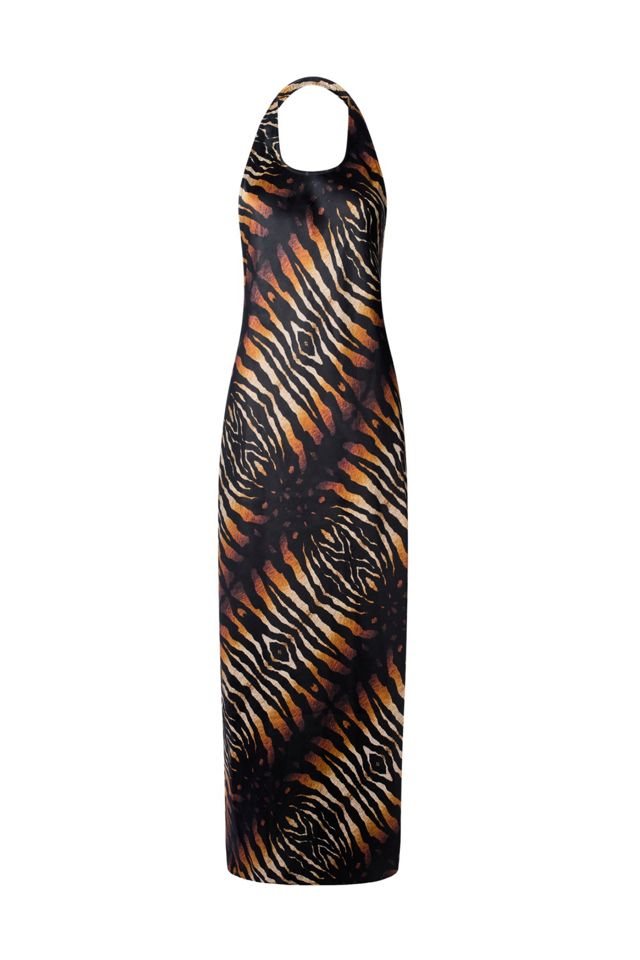 WeWoreWhat Tiger Halter Dress #1