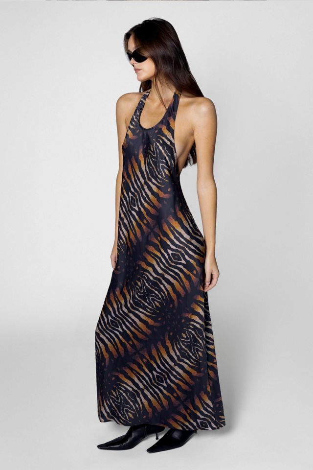 WeWoreWhat Tiger Halter Dress #2