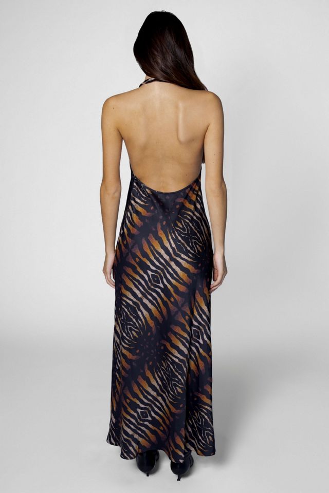 WeWoreWhat Tiger Halter Dress #4
