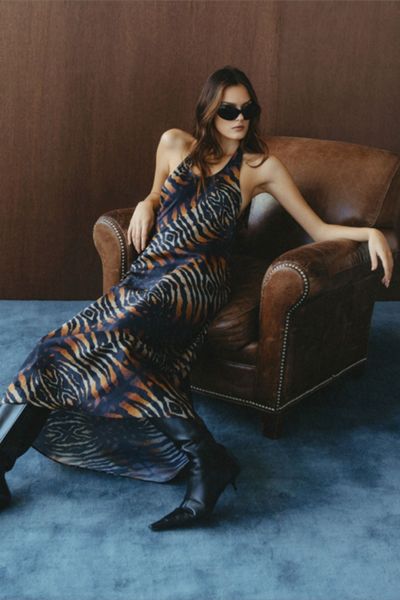 WeWoreWhat Tiger Halter Dress