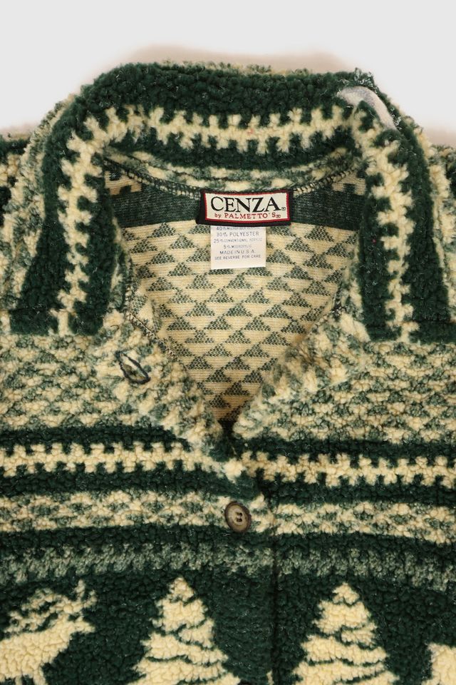 Vintage Long Line Fleece Jacket #3