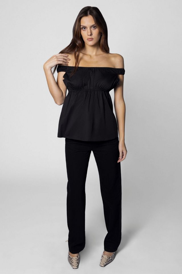 WeWoreWhat High Rise Straight Leg Jean #4