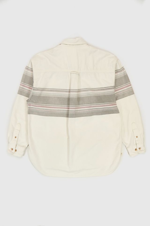 Vintage Eddie Bauer Striped Button-Down Shirt #1