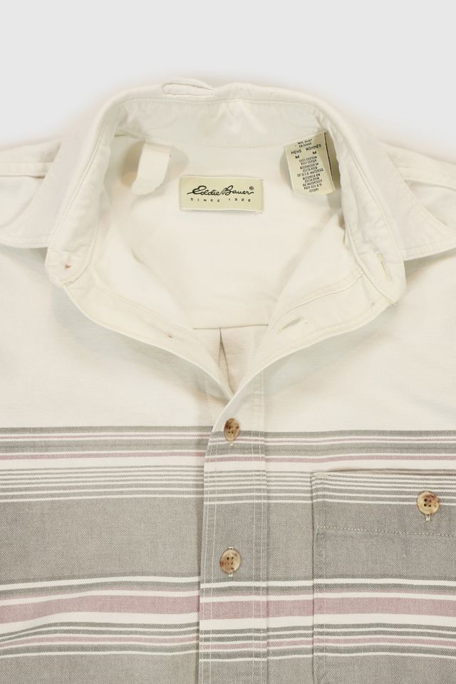 Vintage Eddie Bauer Striped Button-Down Shirt #3