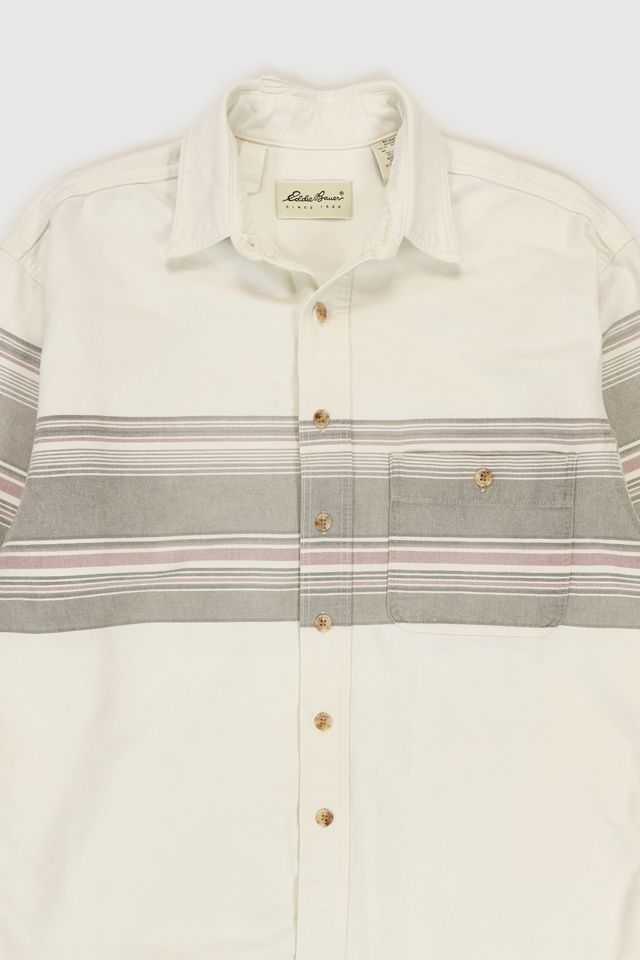 Vintage Eddie Bauer Striped Button-Down Shirt #4