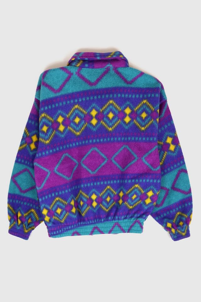 Vintage Printed Fleece Jacket #1