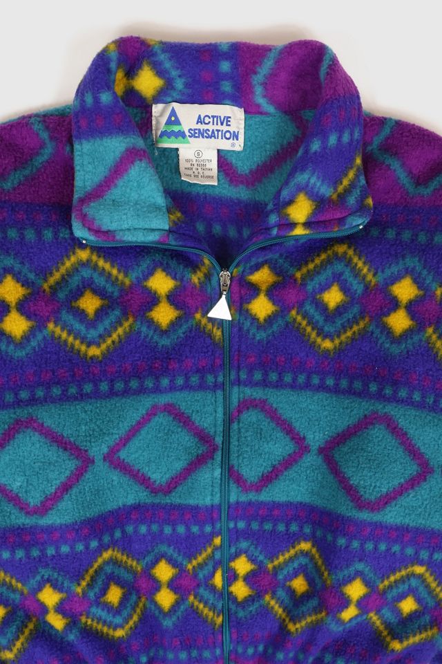 Vintage Printed Fleece Jacket #2