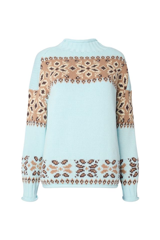 WeWoreWhat Roll Neck Balloon Sleeve Sweater #1