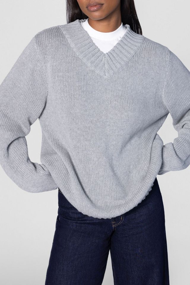 WeWoreWhat V Neck Layered Sweater #2