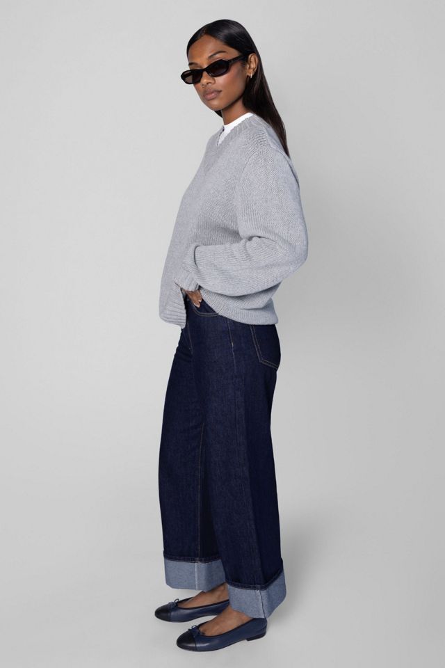 WeWoreWhat V Neck Layered Sweater #4