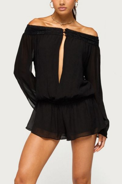 Edikted Jeala Lacey Chiffon Romper