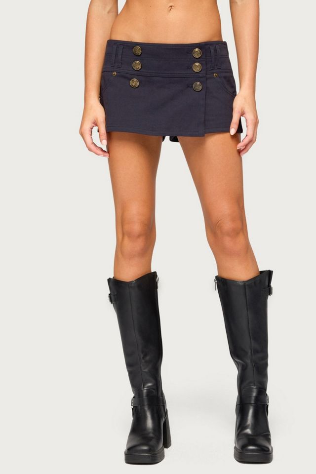 Edikted Reila Button Wrap Skort #1