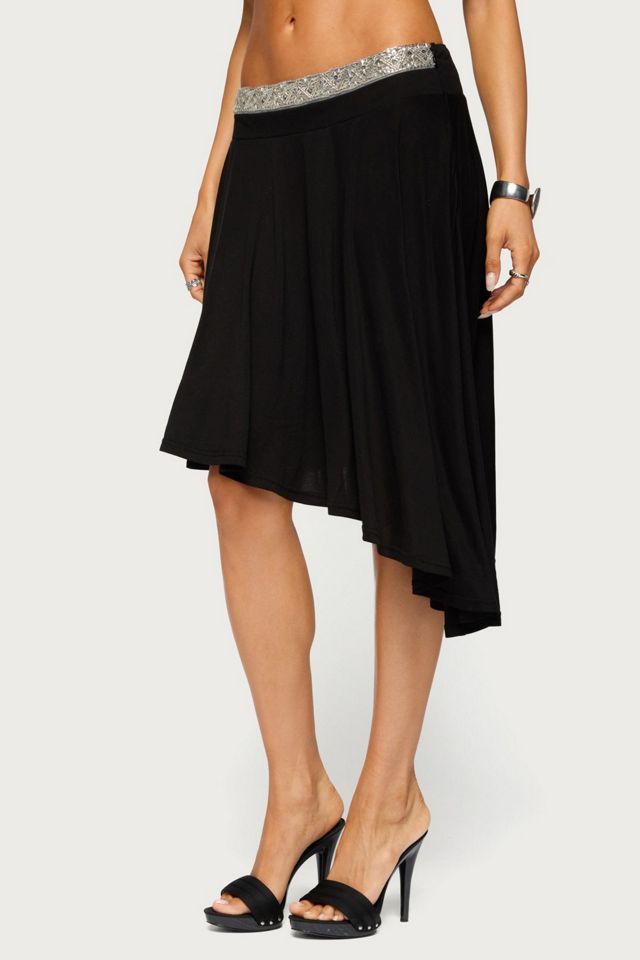 Edikted Dida Asymmetric Beaded Midi Skirt #2