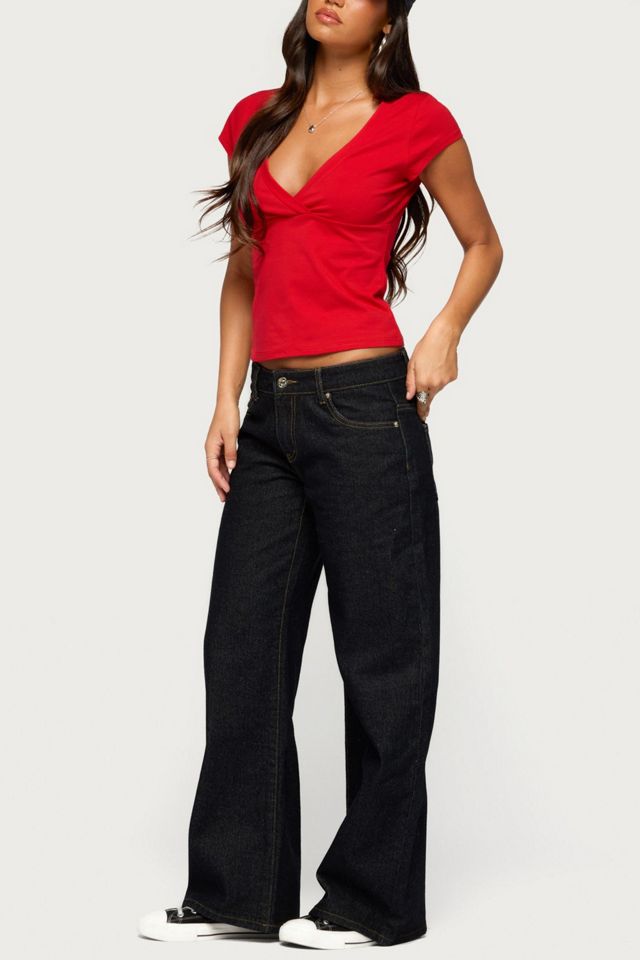 Edikted Angel Babe Low Rise Baggy Jeans #2