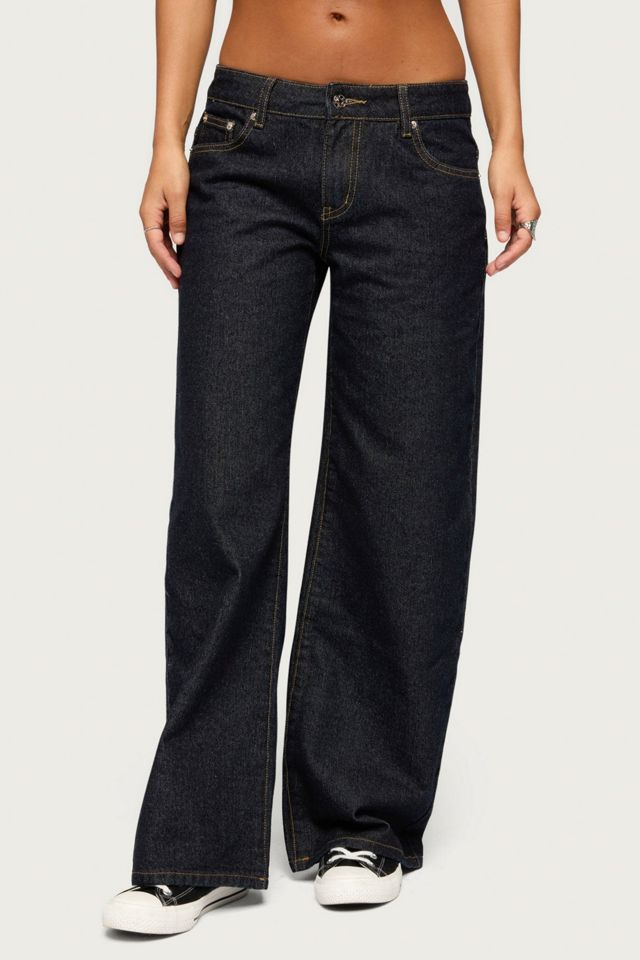 Edikted Angel Babe Low Rise Baggy Jeans #3