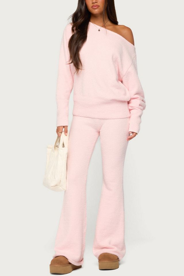 Edikted Plush Oversized Asymmetric Sweater #1