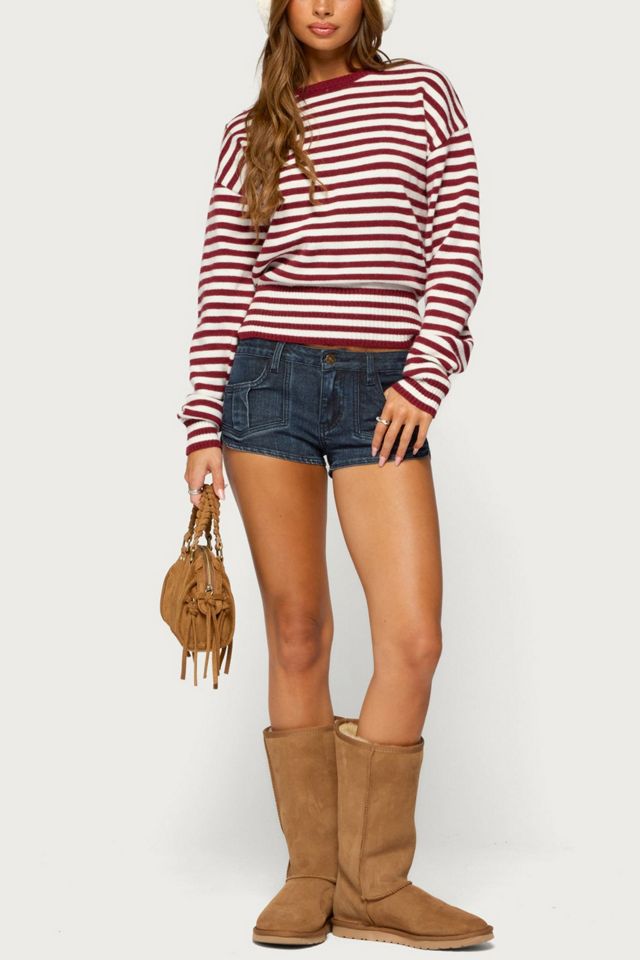Edikted Marren Striped Knit Sweater #1