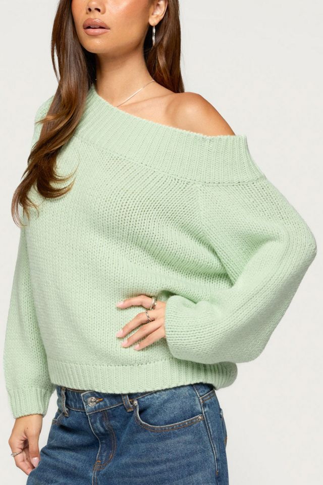 Edikted Lanka Oversized Off Shoulder Knit Sweater #2