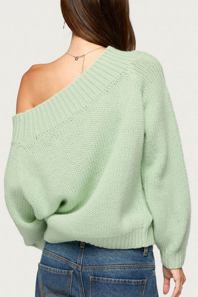 Edikted Lanka Oversized Off Shoulder Knit Sweater #4