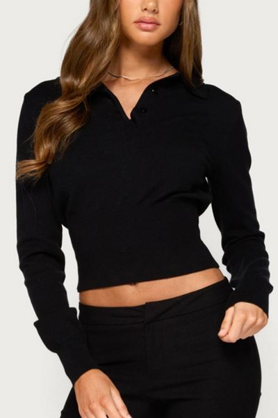 Edikted Kaisa Knit Polo Sweater