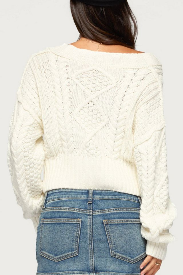 Edikted Boya Cable Knit Sweater #4