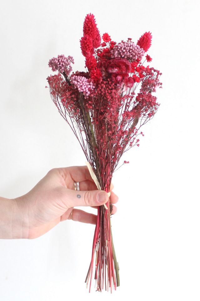 Roxanne’s Dried Flowers Crimson & Coral Bouquet #3