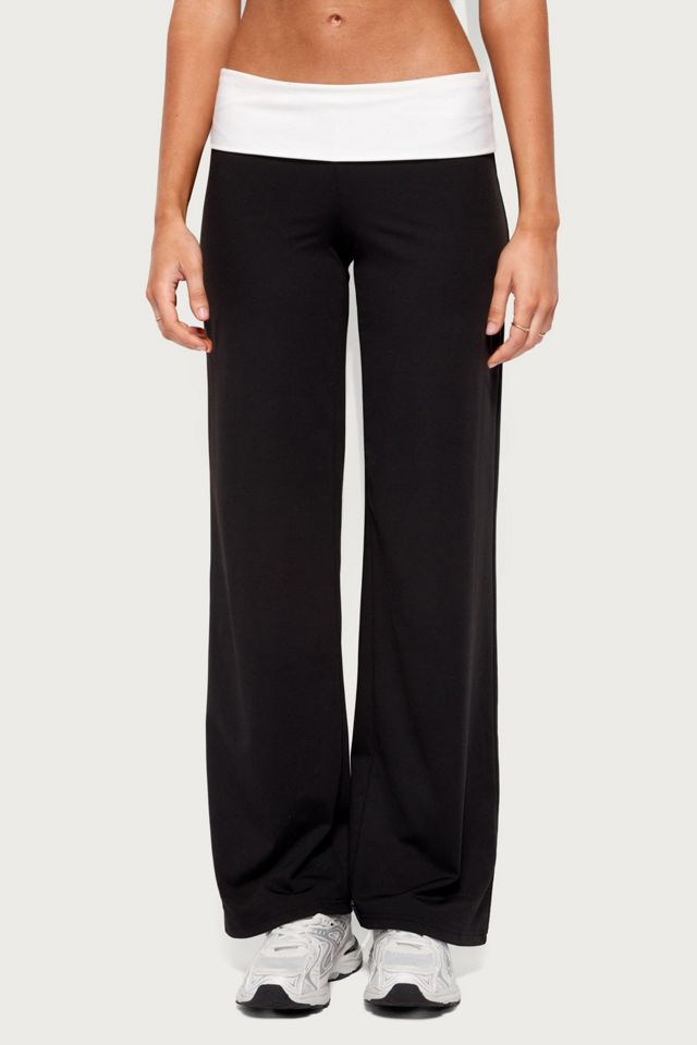 Edikted Reyna Contrast Foldover Pants #1