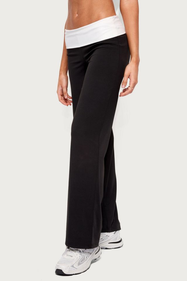 Edikted Reyna Contrast Foldover Pants #2