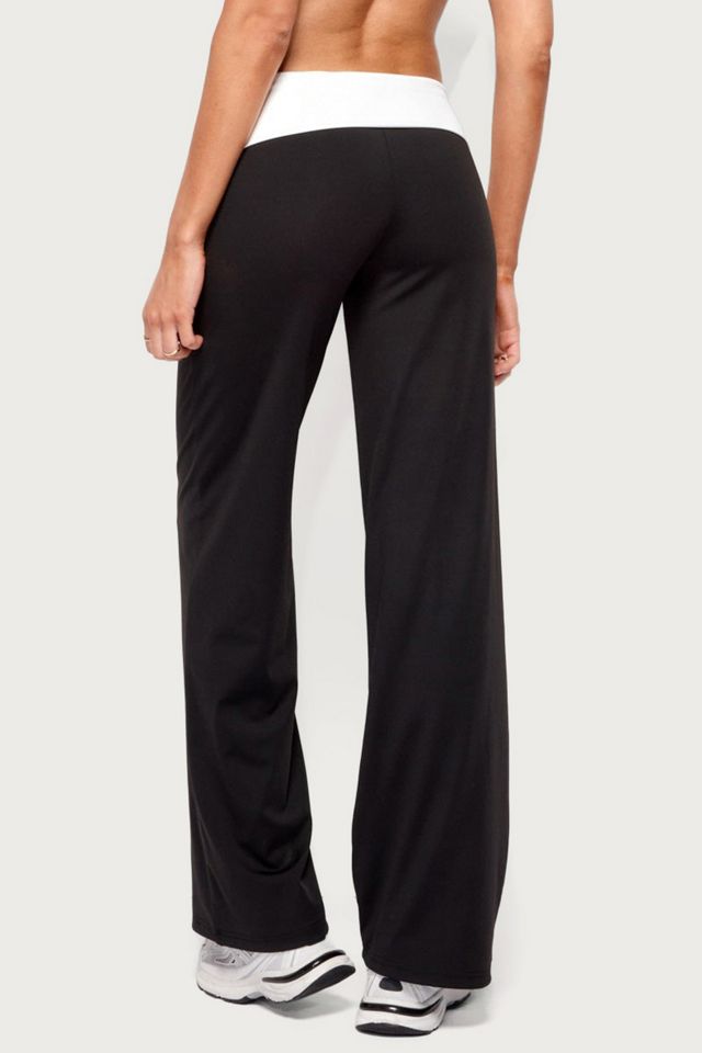 Edikted Reyna Contrast Foldover Pants #3