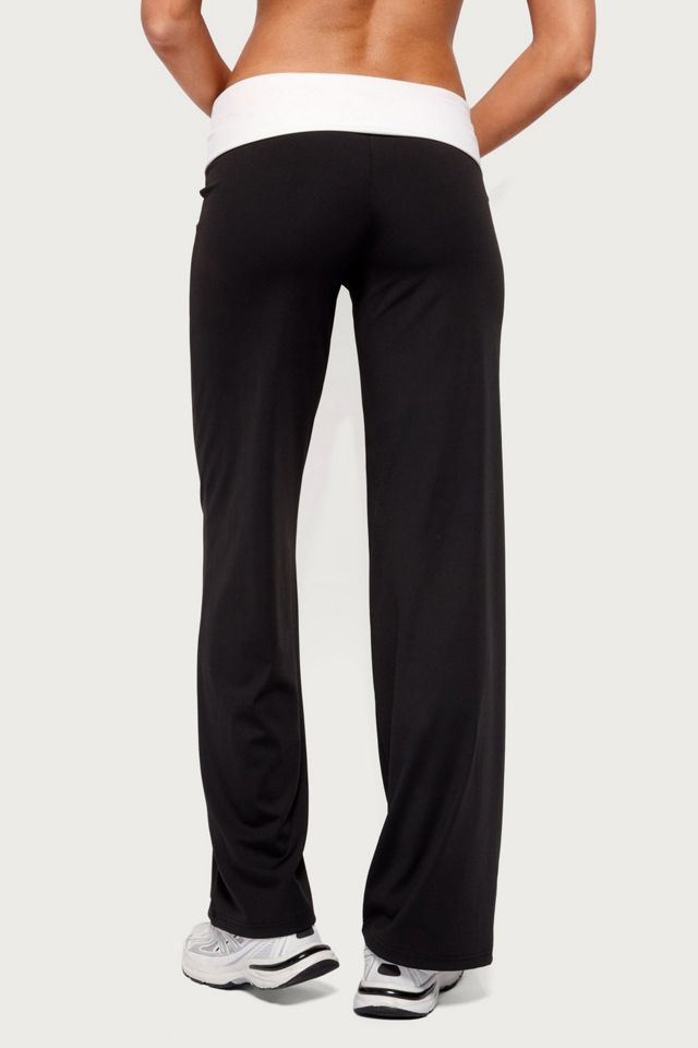 Edikted Reyna Contrast Foldover Pants #4