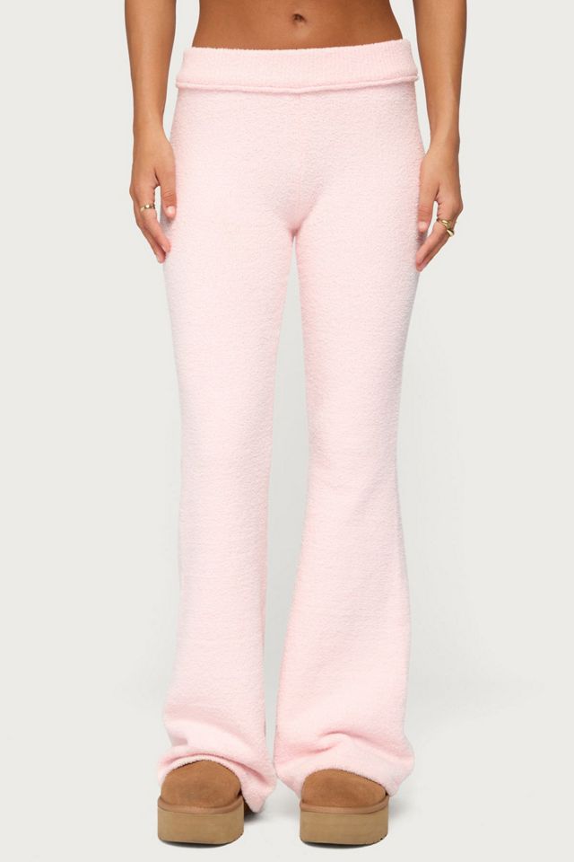 Edikted Plush Flared Pants #1