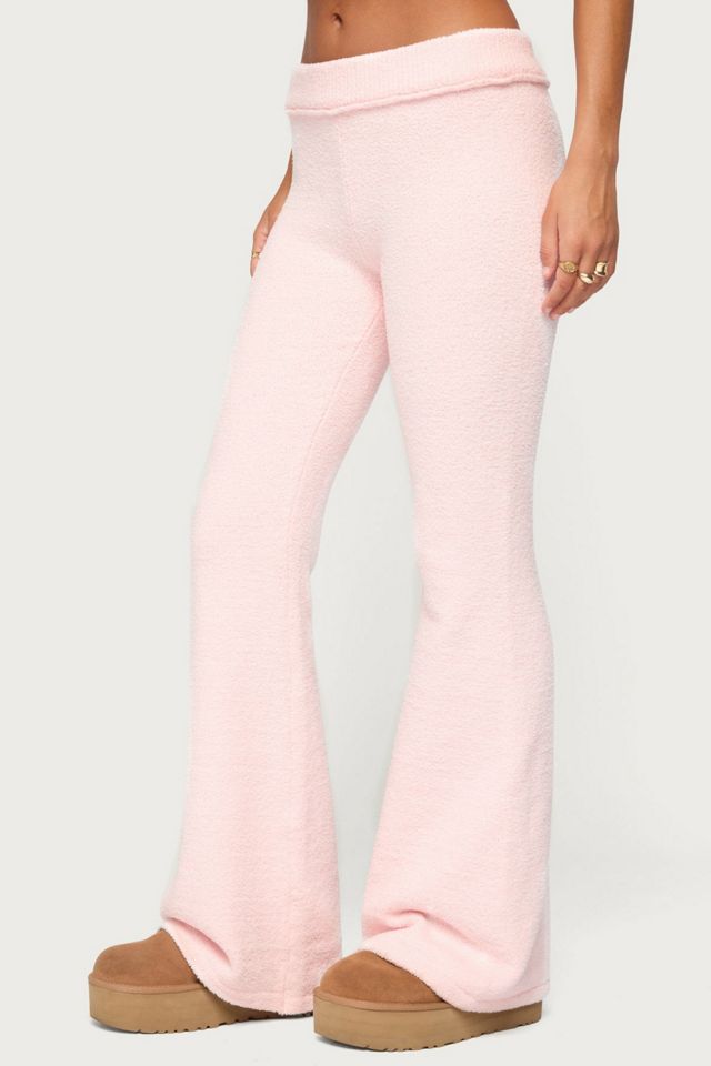 Edikted Plush Flared Pants #2