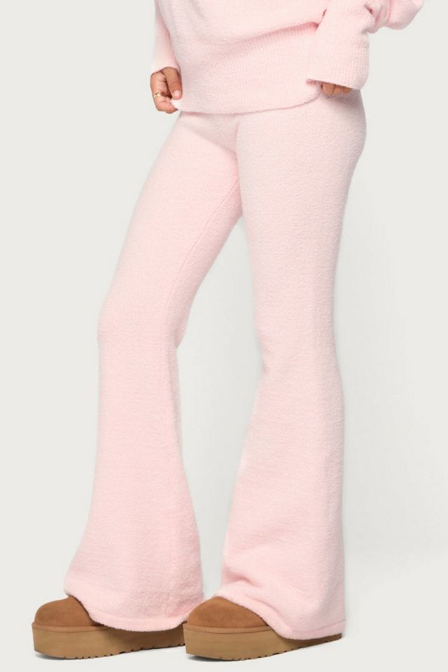 Edikted Plush Flared Pants #3