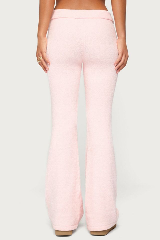 Edikted Plush Flared Pants #4