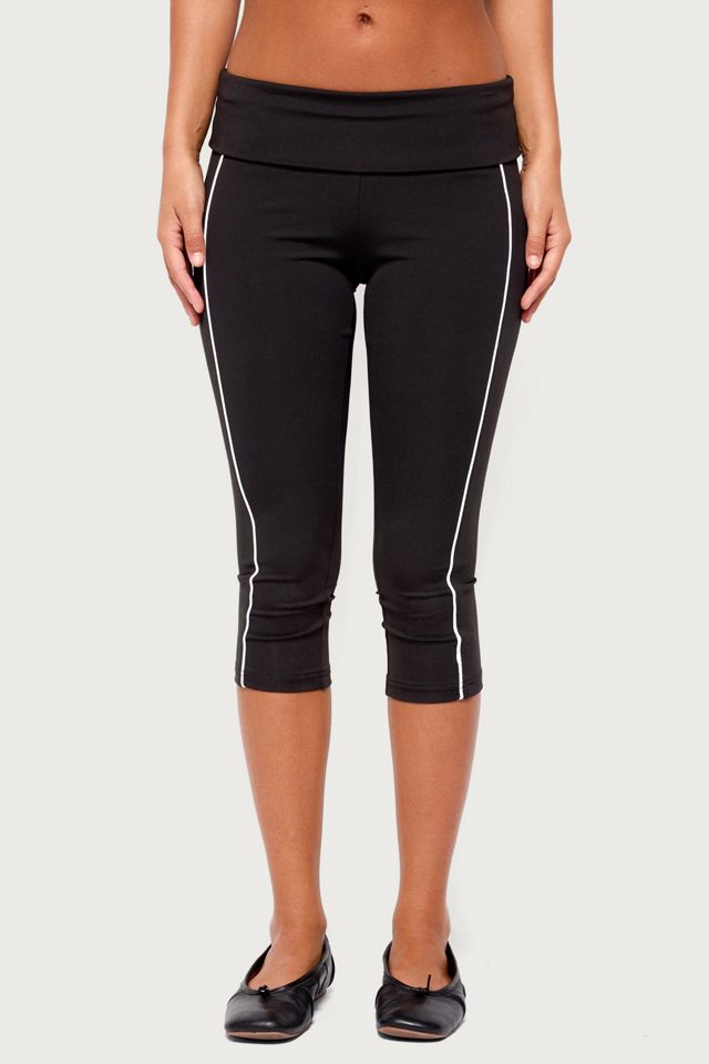 Edikted Halleigh Stripey Foldover Capri Pants #2