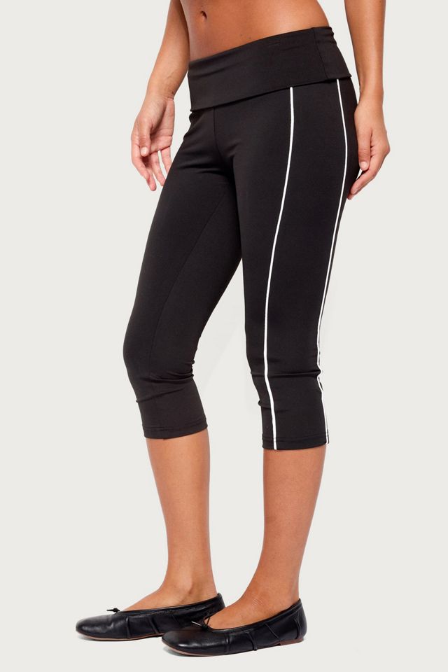 Edikted Halleigh Stripey Foldover Capri Pants #3
