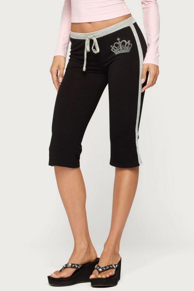 Edikted Crown Capri Pants #3