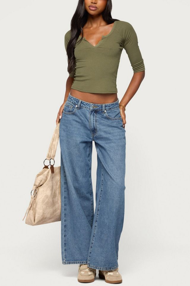 Edikted Parla Notch Scoop Neck Top #1